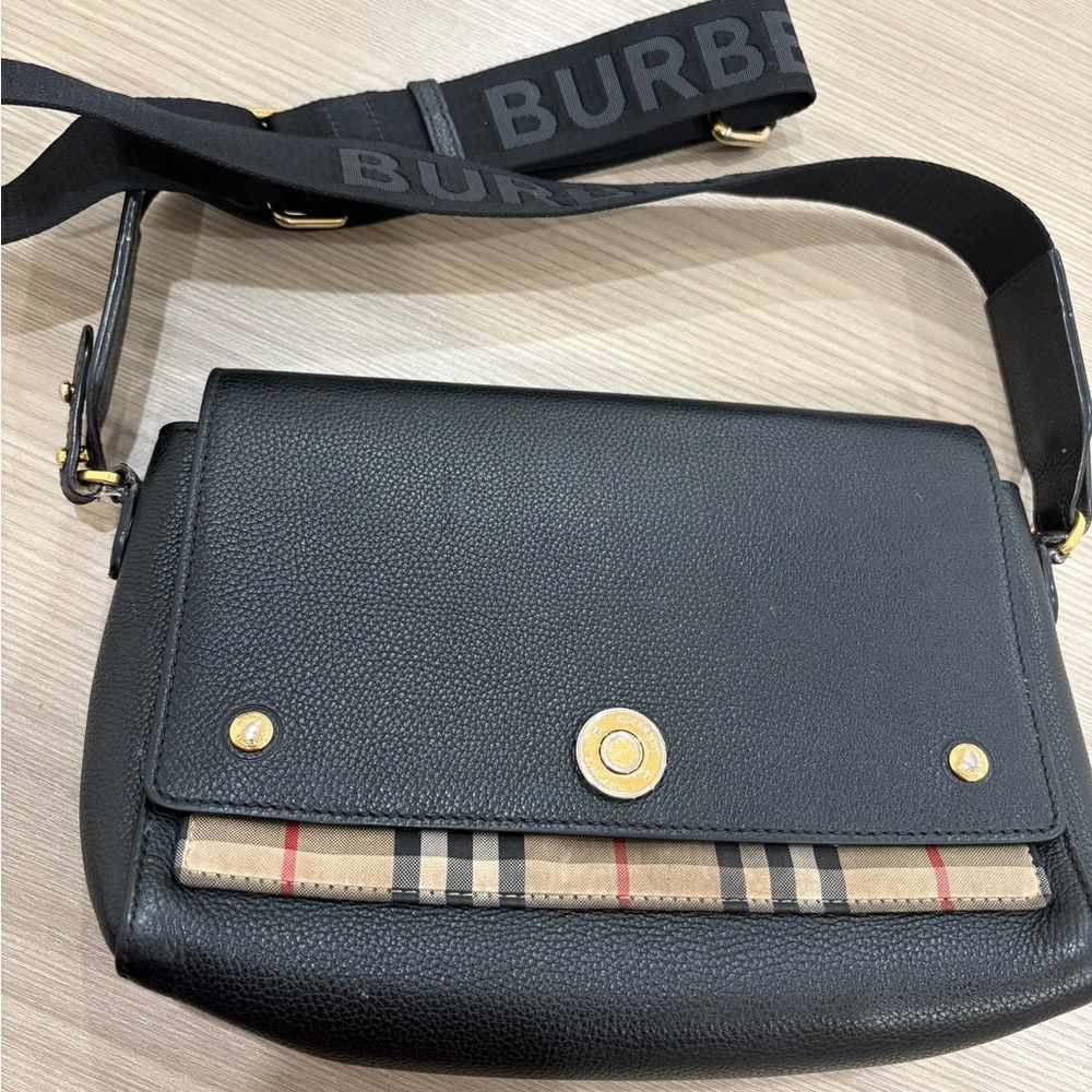 Burberry Black and Beige Crossbody Bag